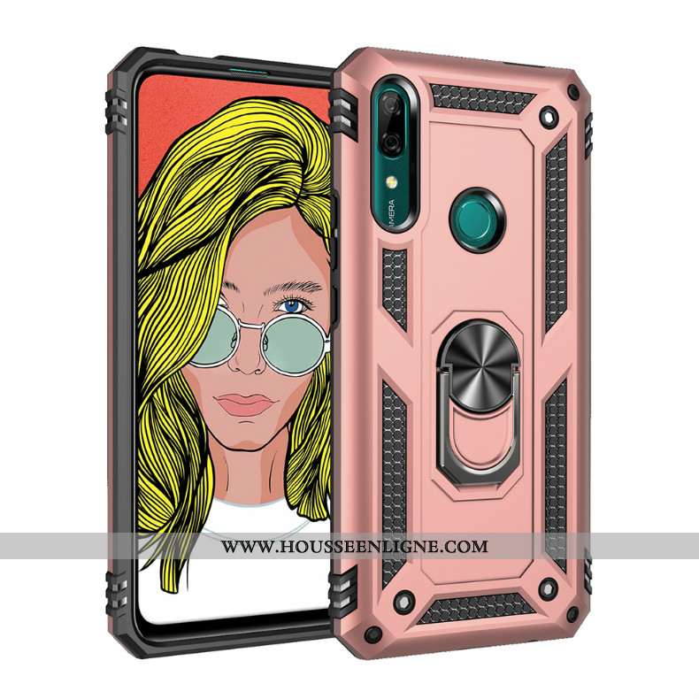 Housse Huawei P Smart Z Personnalité Créatif Or Trois Défenses Tendance Magnétisme Ballon Doré
