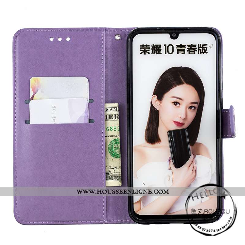 Housse Huawei P Smart Z Protection Portefeuille Téléphone Portable 2020 Cuir Étui Rose