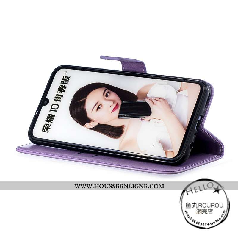 Housse Huawei P Smart Z Protection Portefeuille Téléphone Portable 2020 Cuir Étui Rose