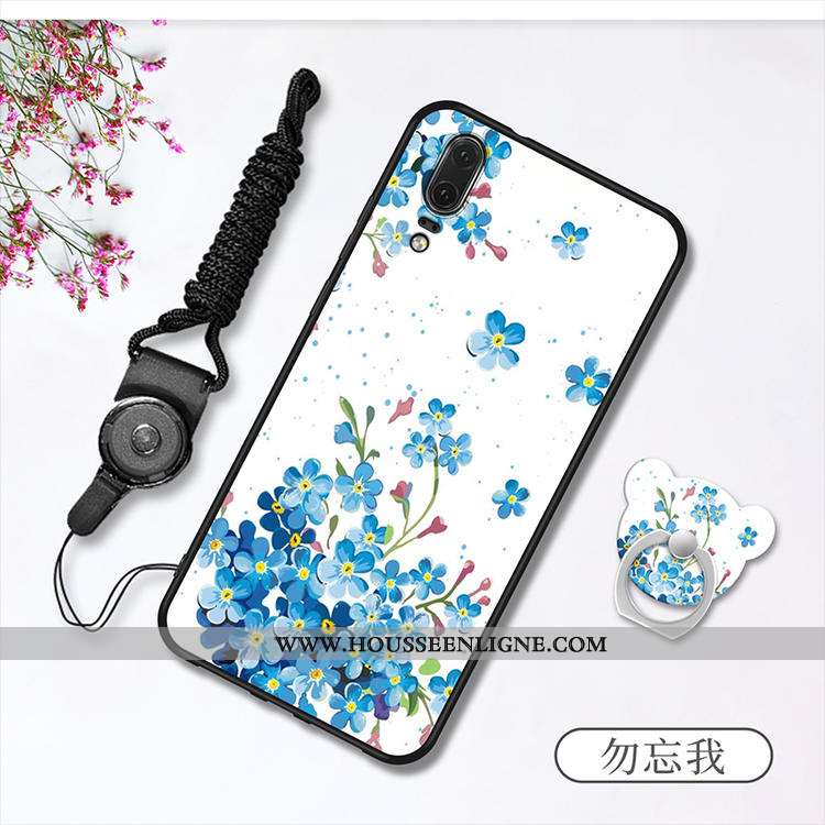 Housse Huawei P20 Fluide Doux Protection Tout Compris Rouge Incassable Coque Téléphone Portable