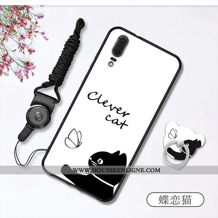 Housse Huawei P20 Fluide Doux Protection Tout Compris Rouge Incassable Coque Téléphone Portable