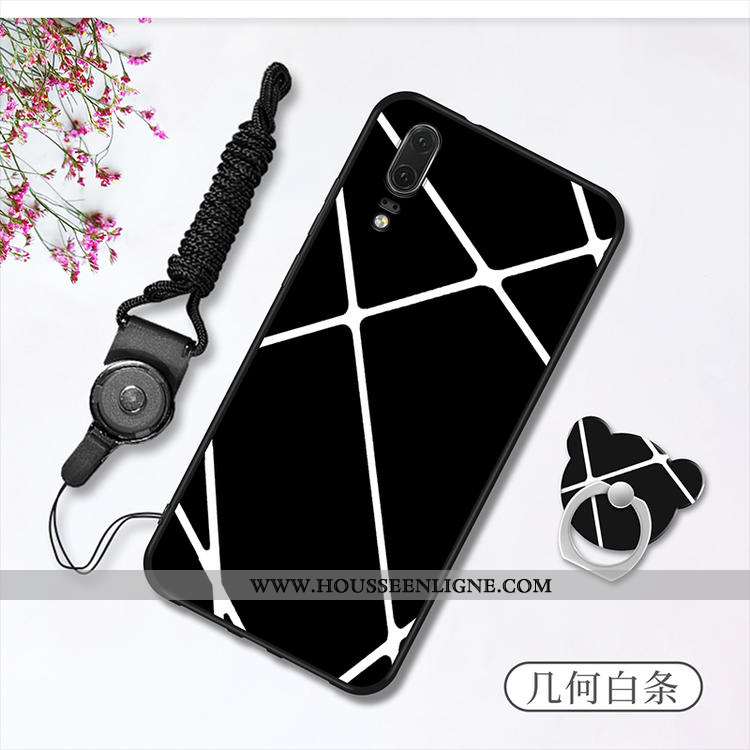 Housse Huawei P20 Fluide Doux Protection Tout Compris Rouge Incassable Coque Téléphone Portable