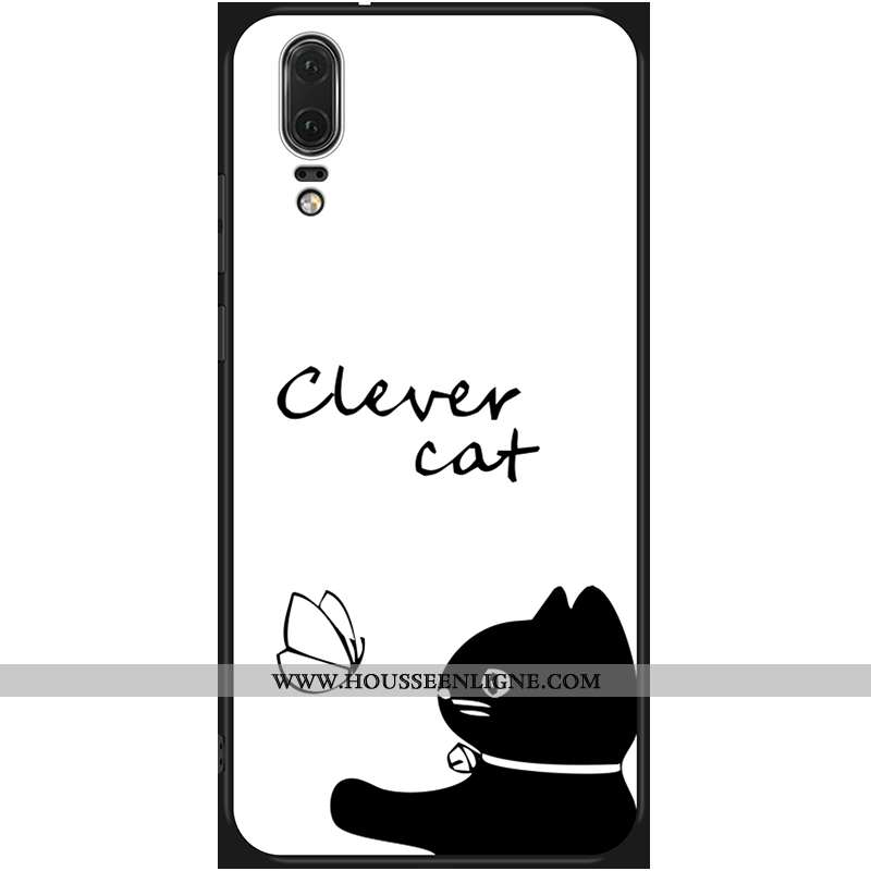 Housse Huawei P20 Fluide Doux Protection Tout Compris Rouge Incassable Coque Téléphone Portable