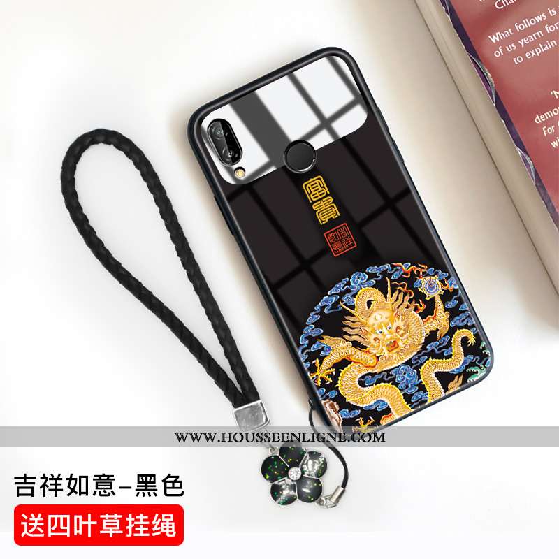 Housse Huawei P20 Lite Charmant Protection Tout Compris Dessin Animé Verre Net Rouge Tempérer