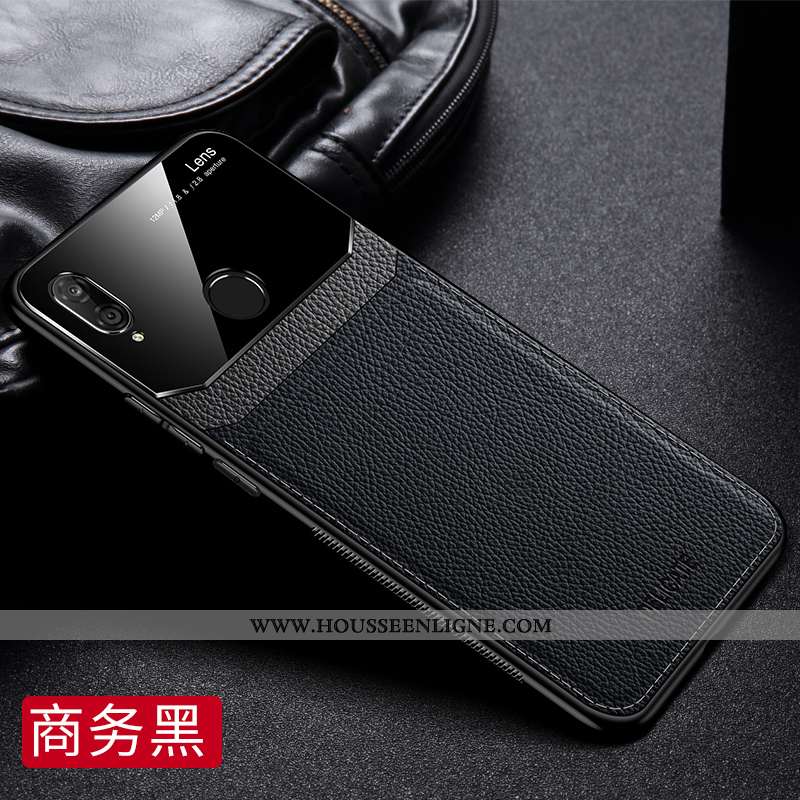 Housse Huawei P20 Lite Cuir Fluide Doux Bleu Coque Ultra Mesh Difficile