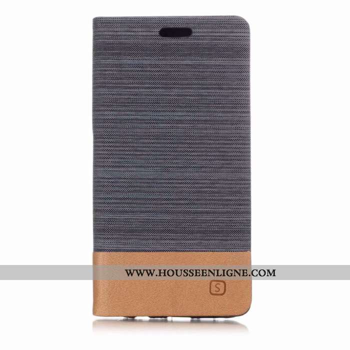 Housse Huawei P20 Lite Cuir Protection Étui Téléphone Portable Coque Clamshell Gris