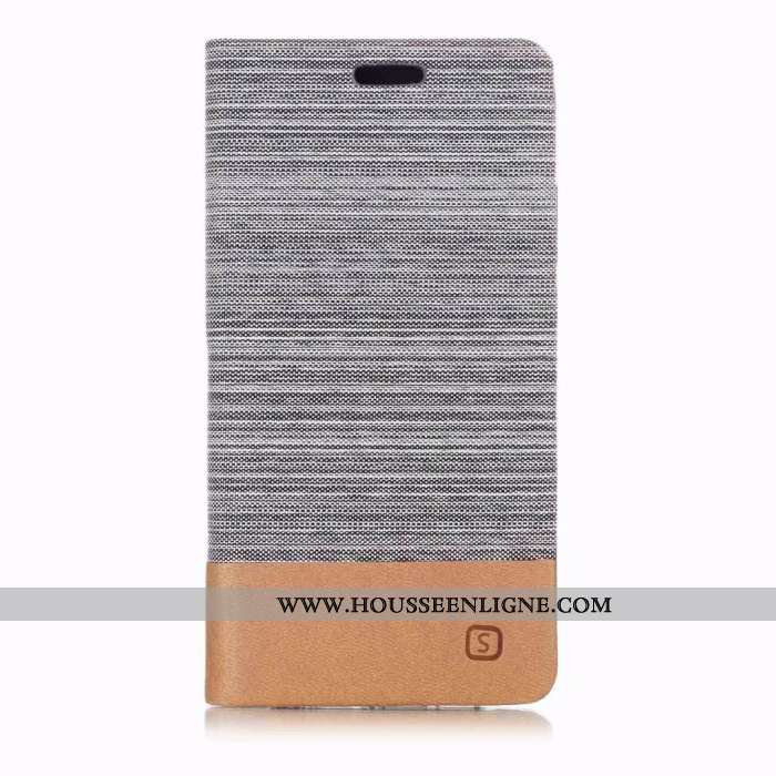 Housse Huawei P20 Lite Cuir Protection Étui Téléphone Portable Coque Clamshell Gris