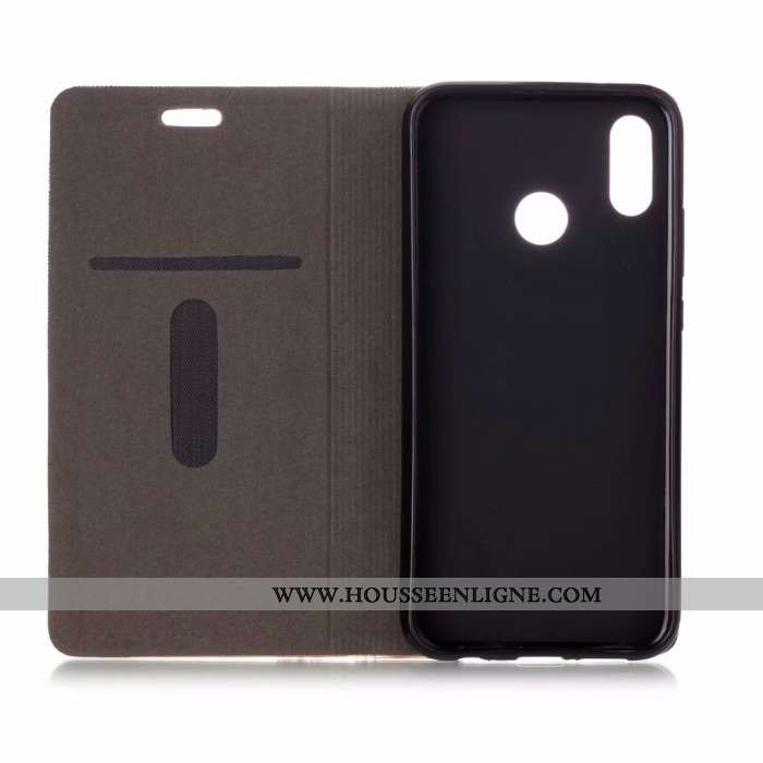 Housse Huawei P20 Lite Cuir Protection Étui Téléphone Portable Coque Clamshell Gris