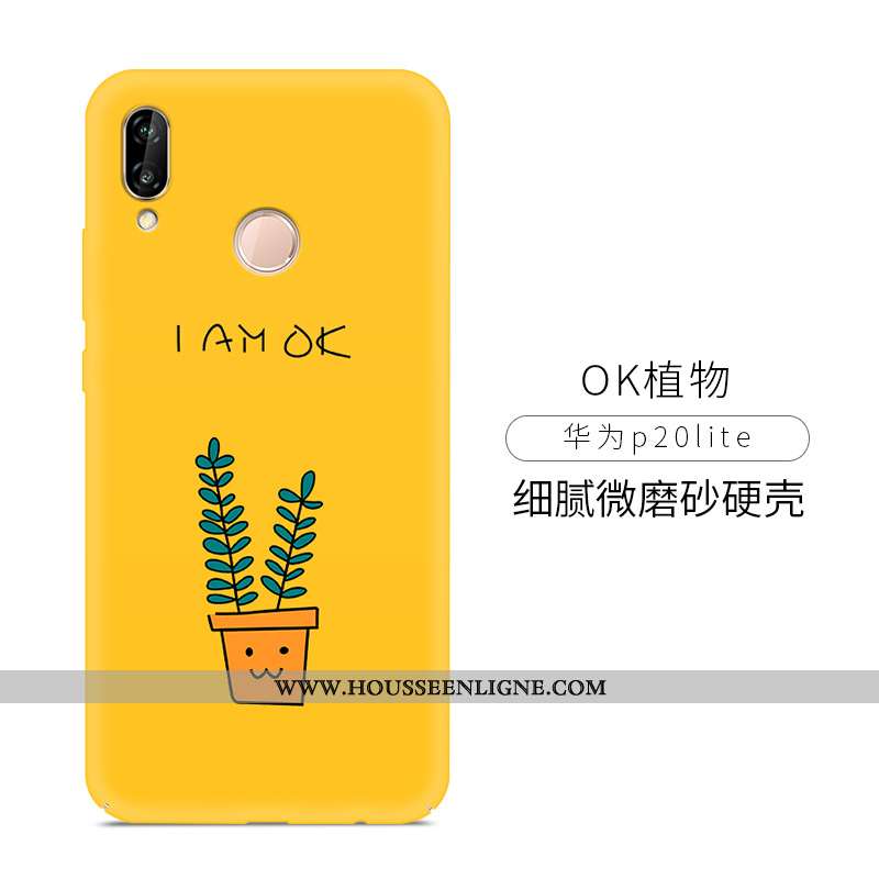 Housse Huawei P20 Lite Tendance Protection Coque Jeunesse Difficile Simple Téléphone Portable Rouge
