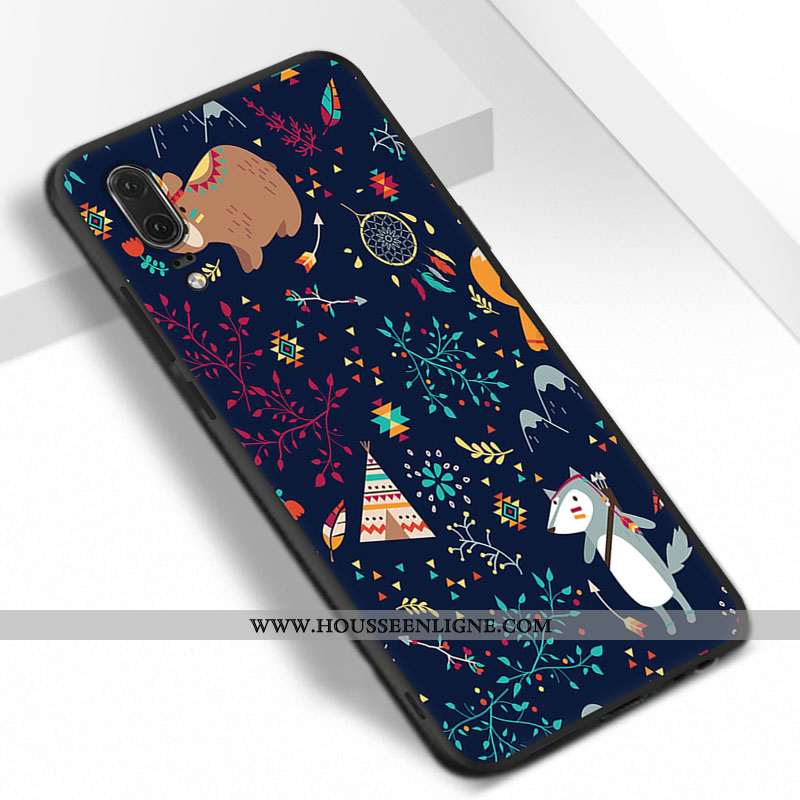 Housse Huawei P20 Ornements Suspendus Fluide Doux Silicone Rouge Téléphone Portable Protection Coque