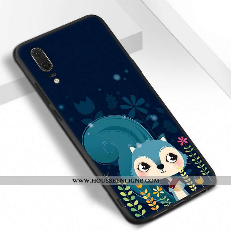 Housse Huawei P20 Ornements Suspendus Fluide Doux Silicone Rouge Téléphone Portable Protection Coque