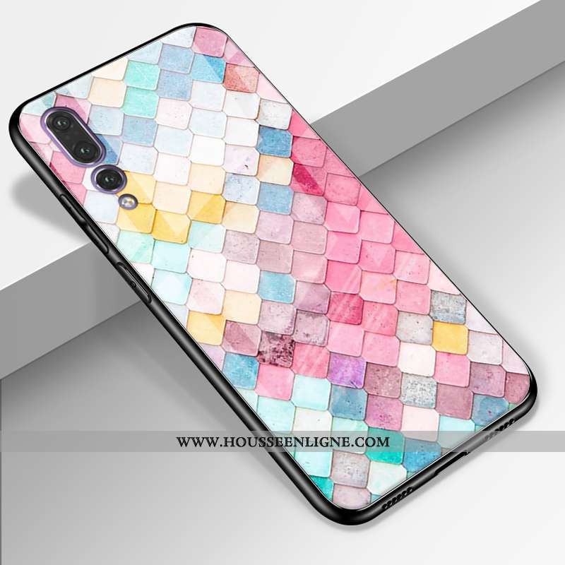 Housse Huawei P20 Pro Cuir Véritable Silicone Amoureux Téléphone Portable Personnalité Incassable Ét