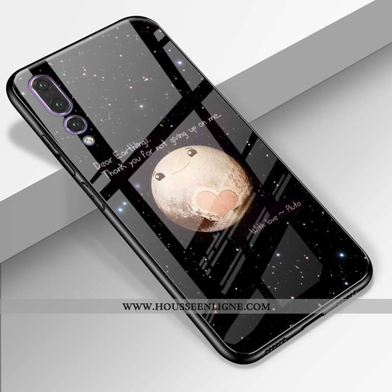 Housse Huawei P20 Pro Cuir Véritable Silicone Amoureux Téléphone Portable Personnalité Incassable Ét