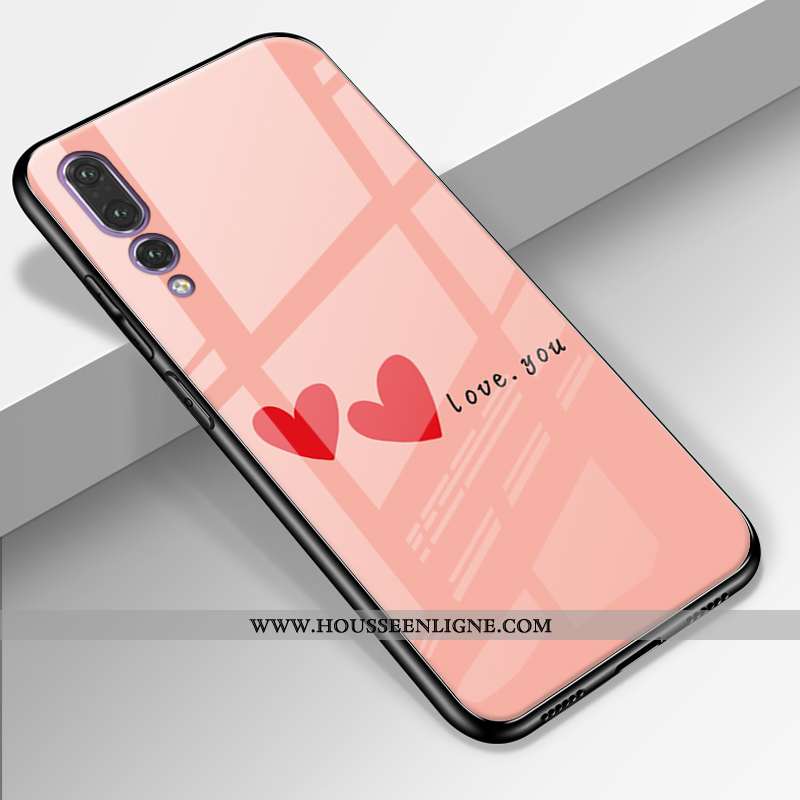 Housse Huawei P20 Pro Cuir Véritable Silicone Amoureux Téléphone Portable Personnalité Incassable Ét