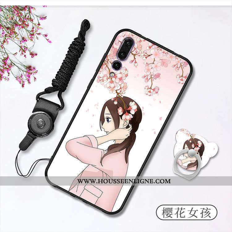 Housse Huawei P20 Pro Fluide Doux Rose Incassable Téléphone Portable Étui Tout Compris Coque