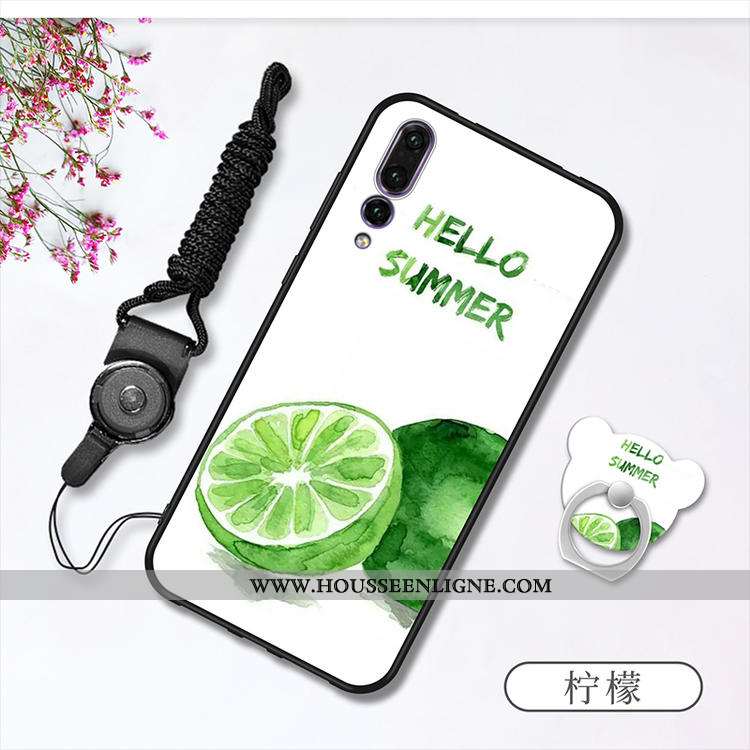 Housse Huawei P20 Pro Fluide Doux Rose Incassable Téléphone Portable Étui Tout Compris Coque