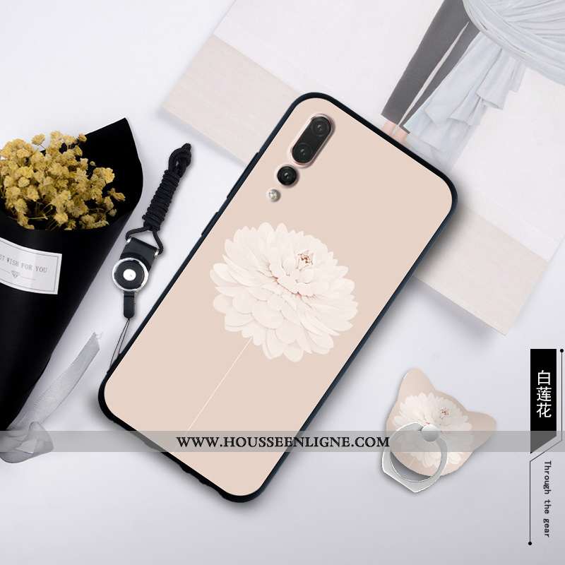 Housse Huawei P20 Pro Personnalité Créatif Ornements Suspendus Simple Incassable Étui Silicone Blanc