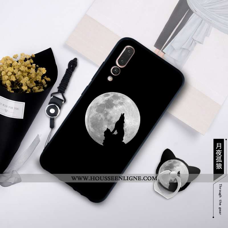 Housse Huawei P20 Pro Personnalité Créatif Ornements Suspendus Simple Incassable Étui Silicone Blanc