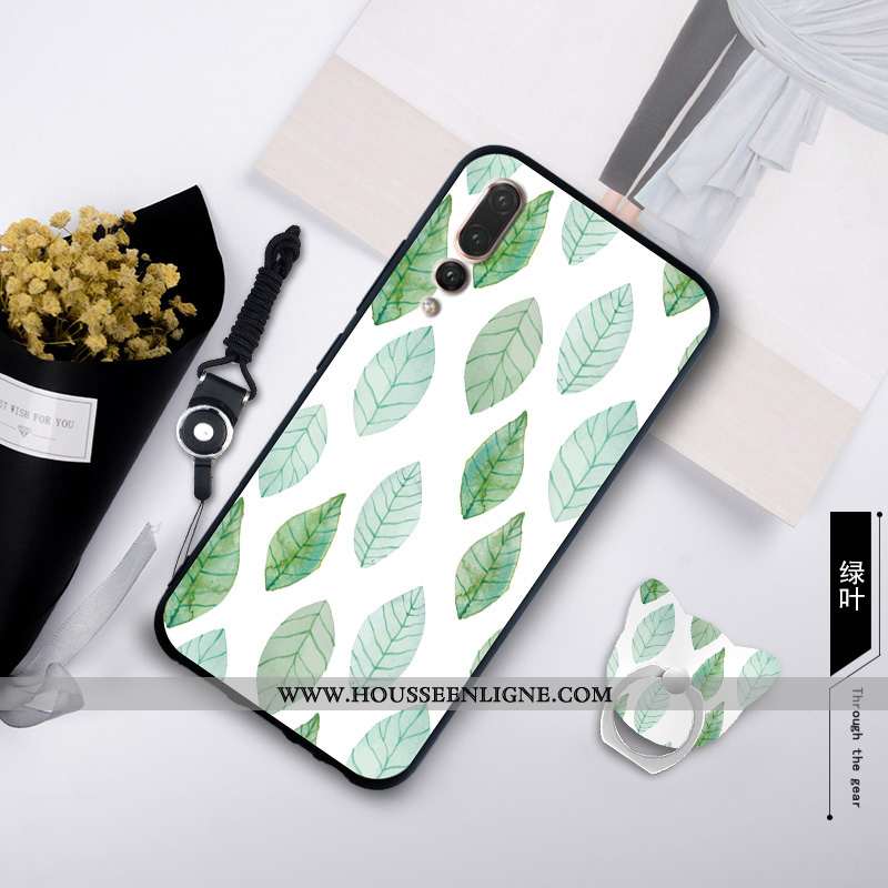 Housse Huawei P20 Pro Personnalité Créatif Ornements Suspendus Simple Incassable Étui Silicone Blanc