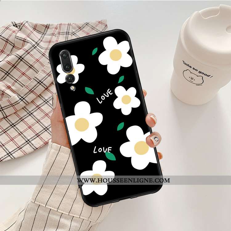 Housse Huawei P20 Pro Personnalité Fluide Doux Silicone Noir Tout Compris Téléphone Portable Petite 