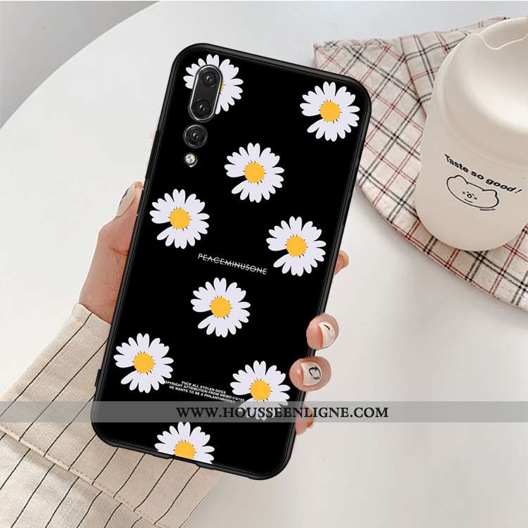 Housse Huawei P20 Pro Personnalité Fluide Doux Silicone Noir Tout Compris Téléphone Portable Petite 