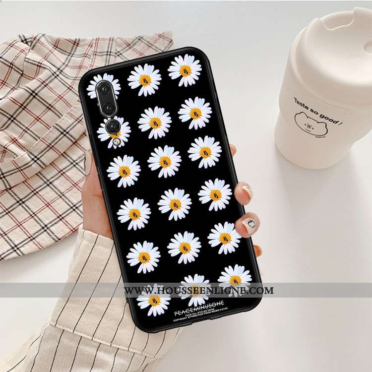 Housse Huawei P20 Pro Personnalité Fluide Doux Silicone Noir Tout Compris Téléphone Portable Petite 