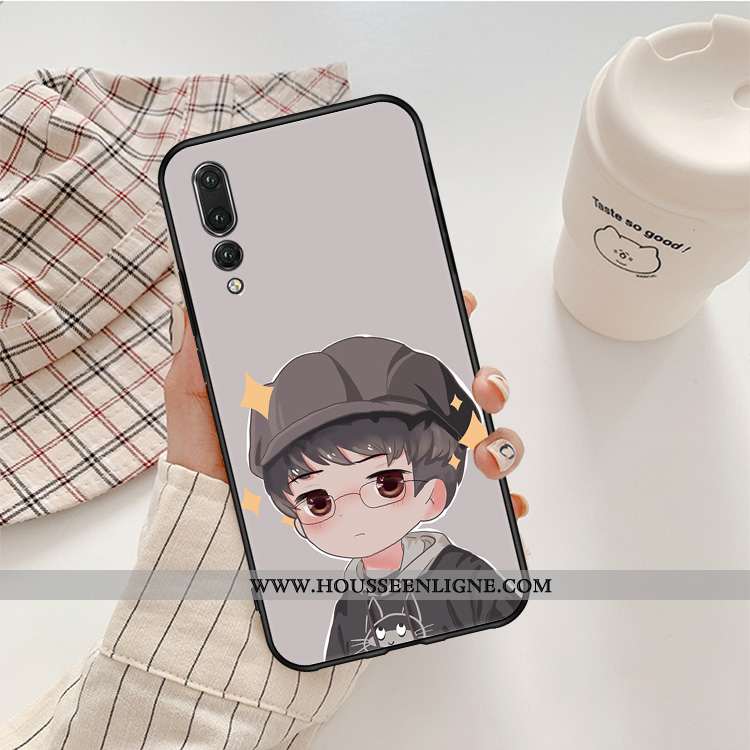 Housse Huawei P20 Pro Personnalité Fluide Doux Silicone Noir Tout Compris Téléphone Portable Petite 