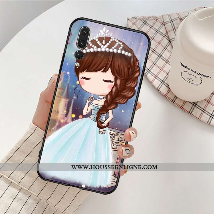 Housse Huawei P20 Pro Personnalité Fluide Doux Silicone Noir Tout Compris Téléphone Portable Petite 