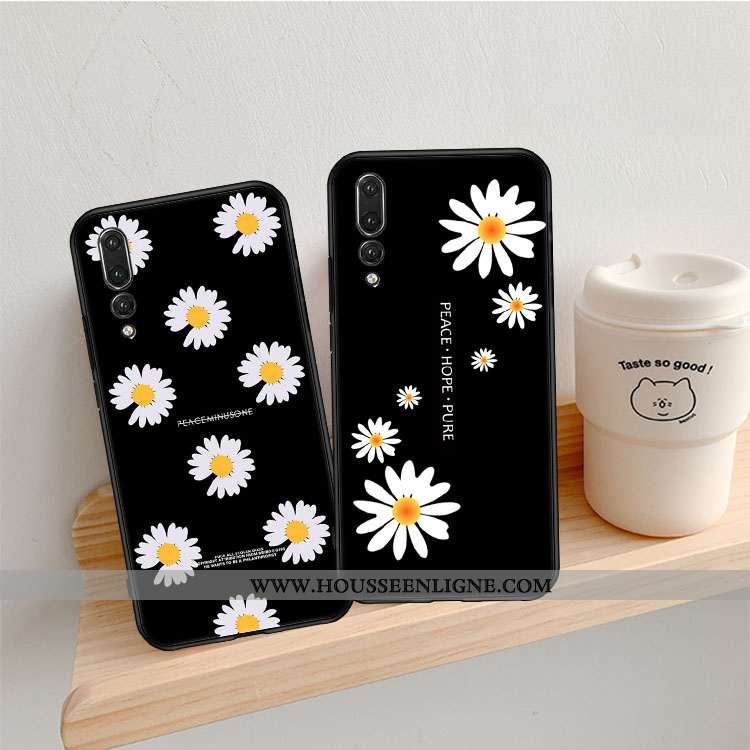 Housse Huawei P20 Pro Personnalité Fluide Doux Silicone Noir Tout Compris Téléphone Portable Petite 