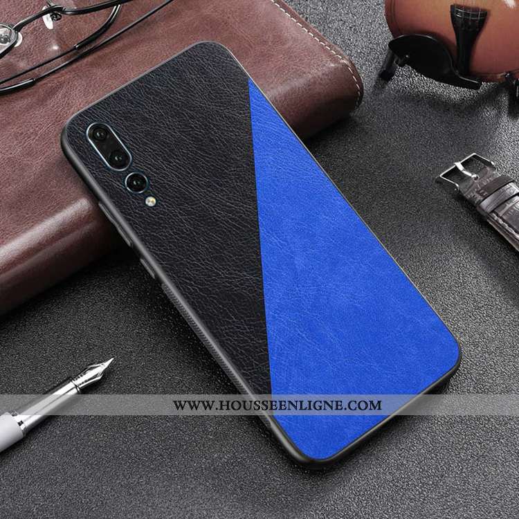 Housse Huawei P20 Pro Personnalité Tendance Tout Compris Cuir Coque Téléphone Portable Marron