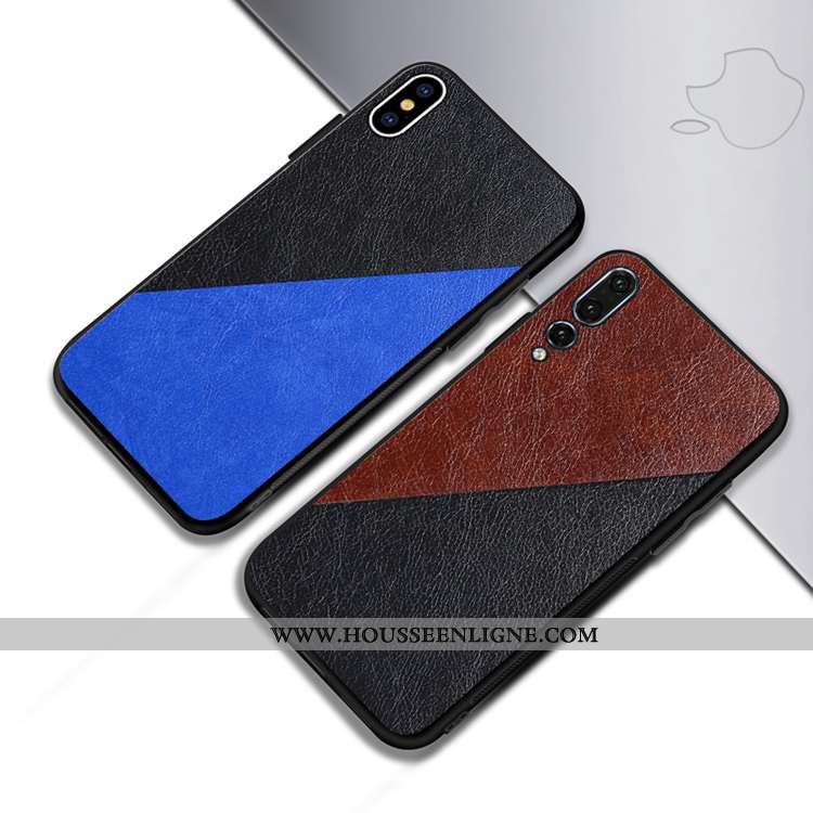 Housse Huawei P20 Pro Personnalité Tendance Tout Compris Cuir Coque Téléphone Portable Marron