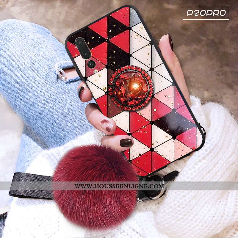 Housse Huawei P20 Pro Protection Personnalité Tendance Mode Incassable Étui Fluide Doux Violet
