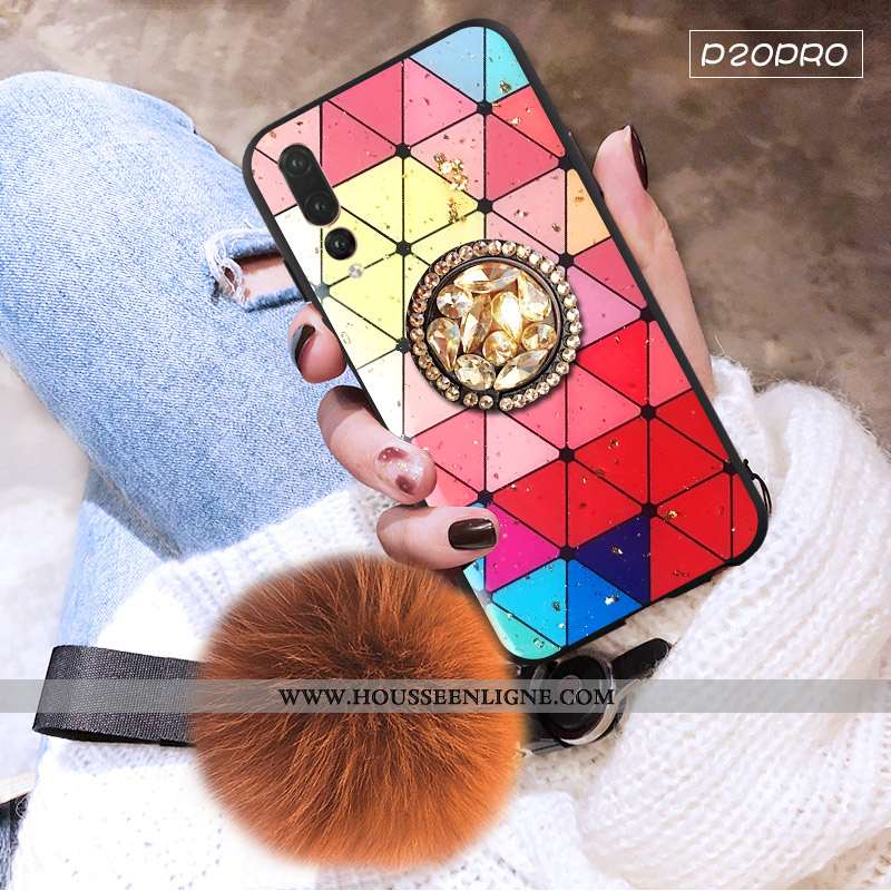 Housse Huawei P20 Pro Protection Personnalité Tendance Mode Incassable Étui Fluide Doux Violet