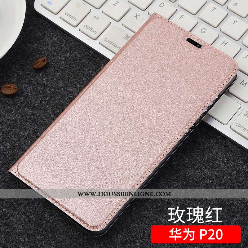 Housse Huawei P20 Protection Cuir Noir Difficile Coque Business Tout Compris