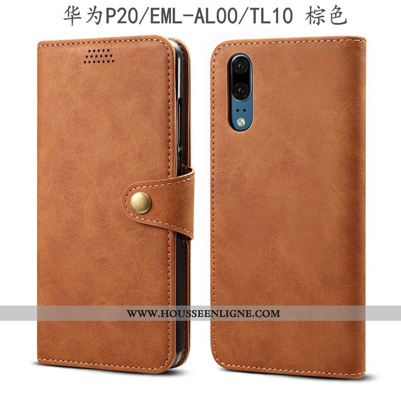 Housse Huawei P20 Protection Cuir Étui Vert Tout Compris Coque Téléphone Portable Armée Verte