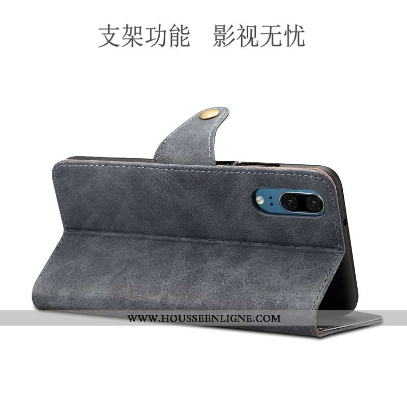 Housse Huawei P20 Protection Cuir Étui Vert Tout Compris Coque Téléphone Portable Armée Verte
