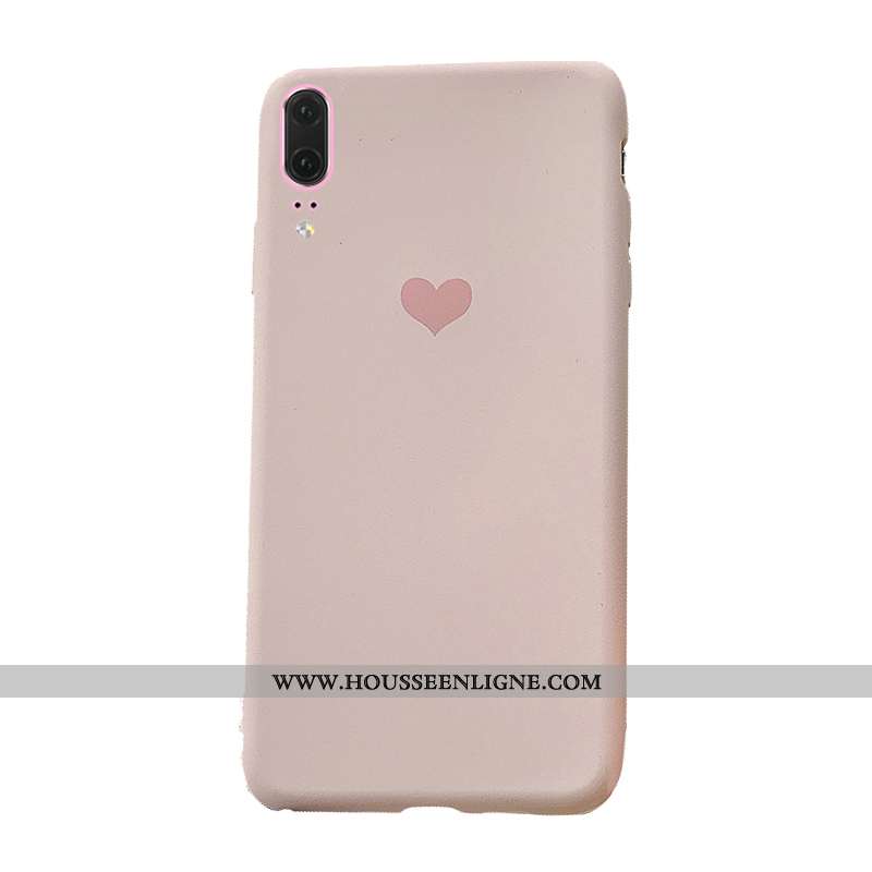 Housse Huawei P20 Tendance Légère Nouveau Vert Téléphone Portable Coque Net Rouge Verte