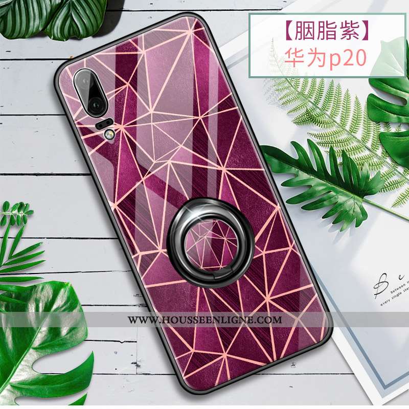 Housse Huawei P20 Ultra Tendance Fluide Doux Violet Légère Silicone Téléphone Portable