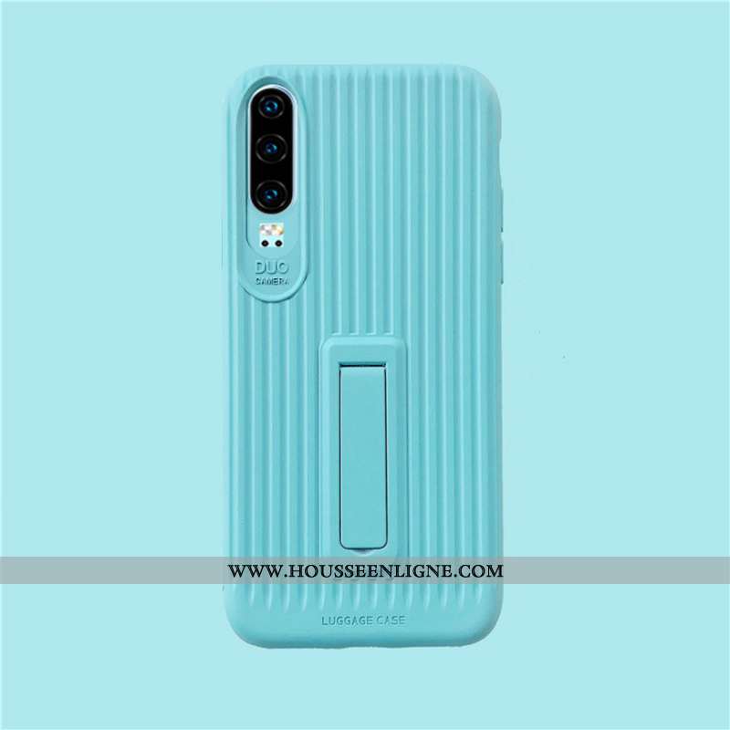 Housse Huawei P30 Fluide Doux Silicone Amoureux Protection Net Rouge Étui Tout Compris Verte
