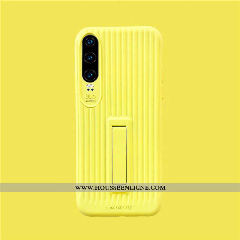 Housse Huawei P30 Fluide Doux Silicone Amoureux Protection Net Rouge Étui Tout Compris Verte