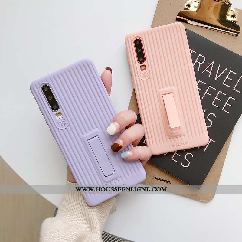Housse Huawei P30 Fluide Doux Silicone Amoureux Protection Net Rouge Étui Tout Compris Verte