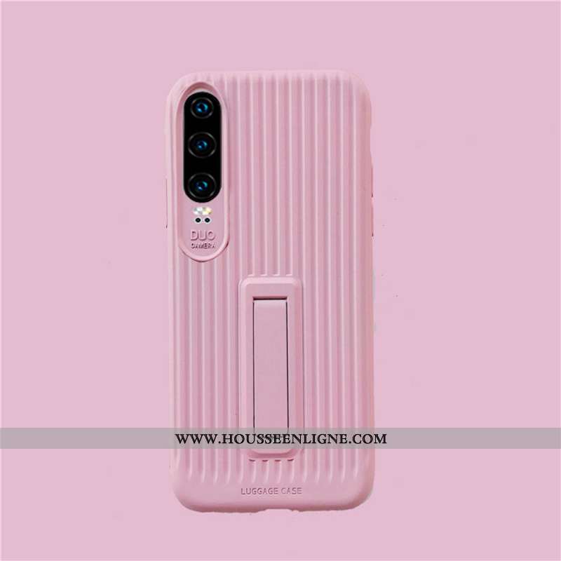 Housse Huawei P30 Fluide Doux Silicone Amoureux Protection Net Rouge Étui Tout Compris Verte