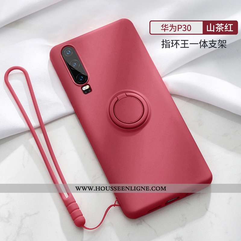 Housse Huawei P30 Fluide Doux Silicone Téléphone Portable Tendance Incassable Délavé En Daim Coque R