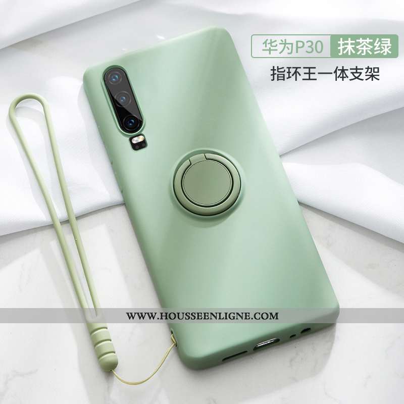 Housse Huawei P30 Fluide Doux Silicone Téléphone Portable Tendance Incassable Délavé En Daim Coque R