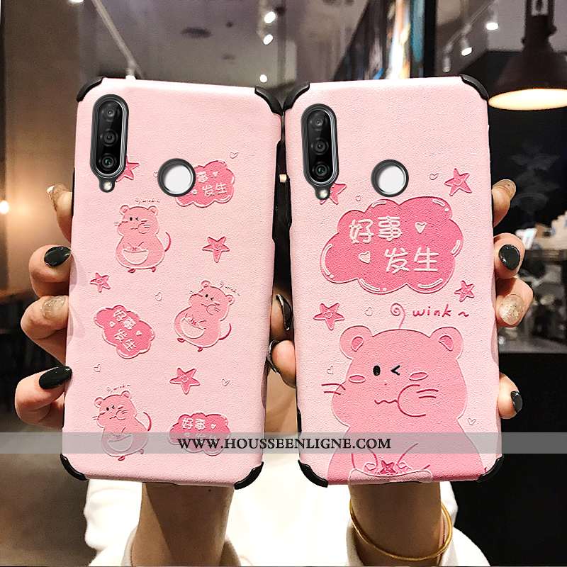 Housse Huawei P30 Lite Protection Dessin Animé Tout Compris Tempérer Vert Jeunesse Membrane Verte