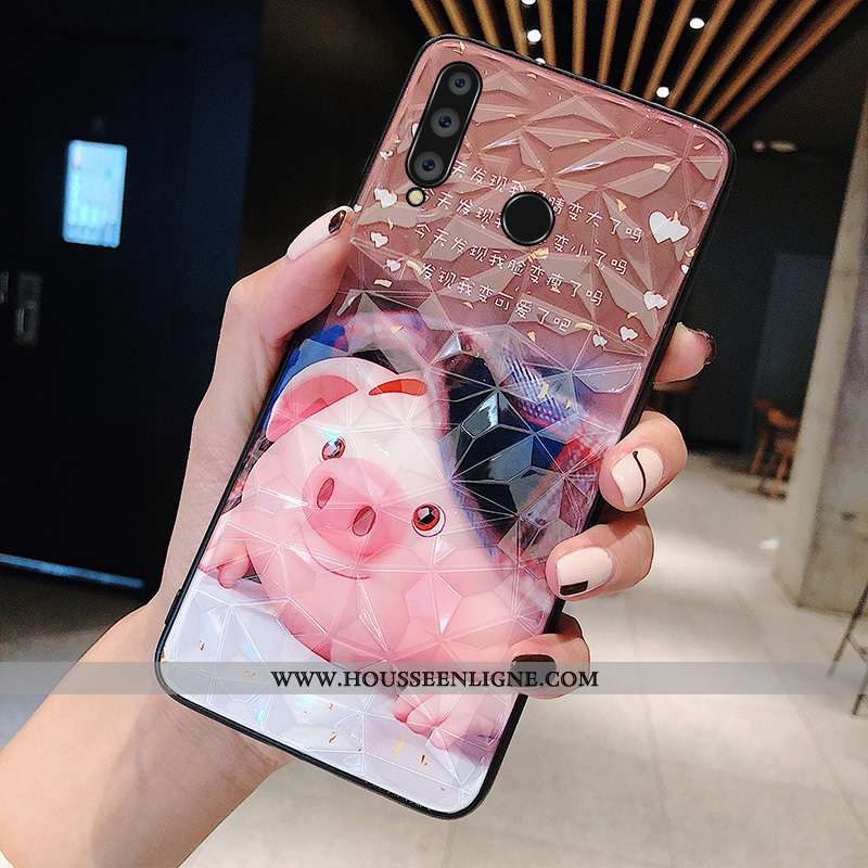 Housse Huawei P30 Lite Protection Personnalité Net Rouge Étui Dessin Animé Jeunesse Tendance Bordeau
