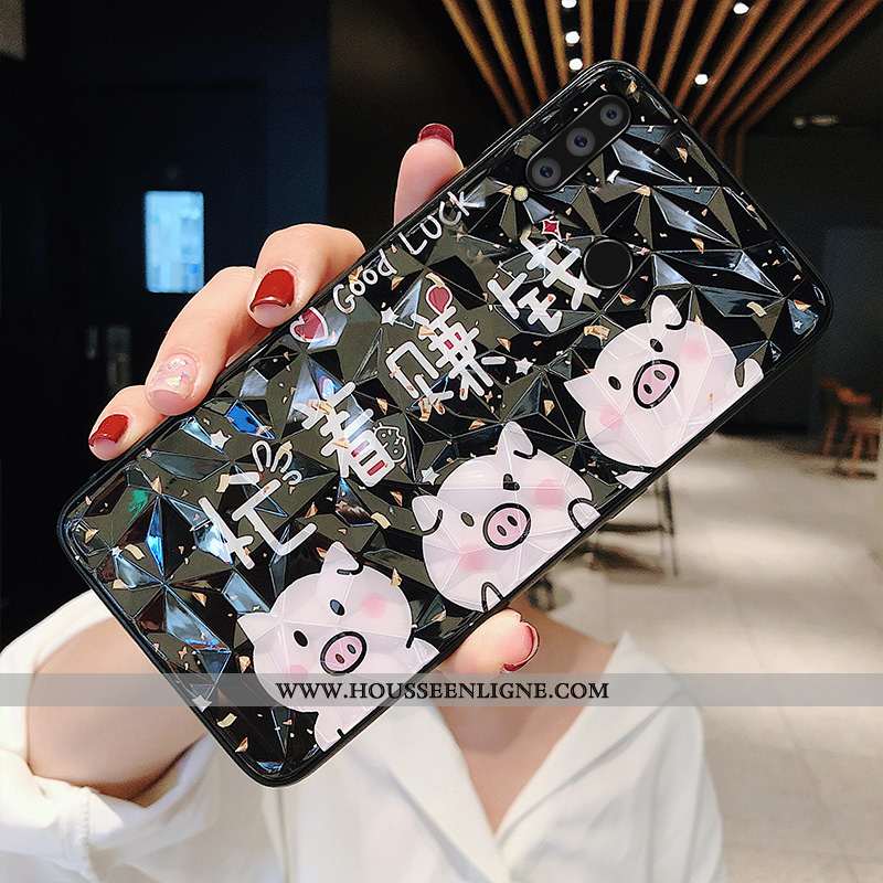Housse Huawei P30 Lite Protection Personnalité Net Rouge Étui Dessin Animé Jeunesse Tendance Bordeau