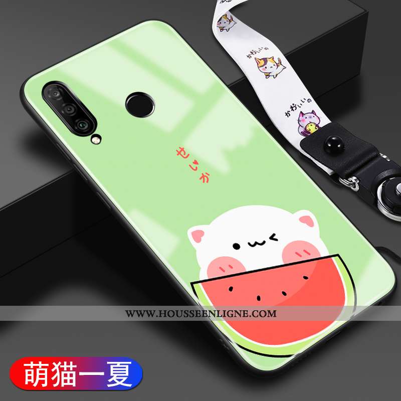 Housse Huawei P30 Lite Silicone Mode Coque Dessin Animé Tendance Téléphone Portable Personnalité Bla