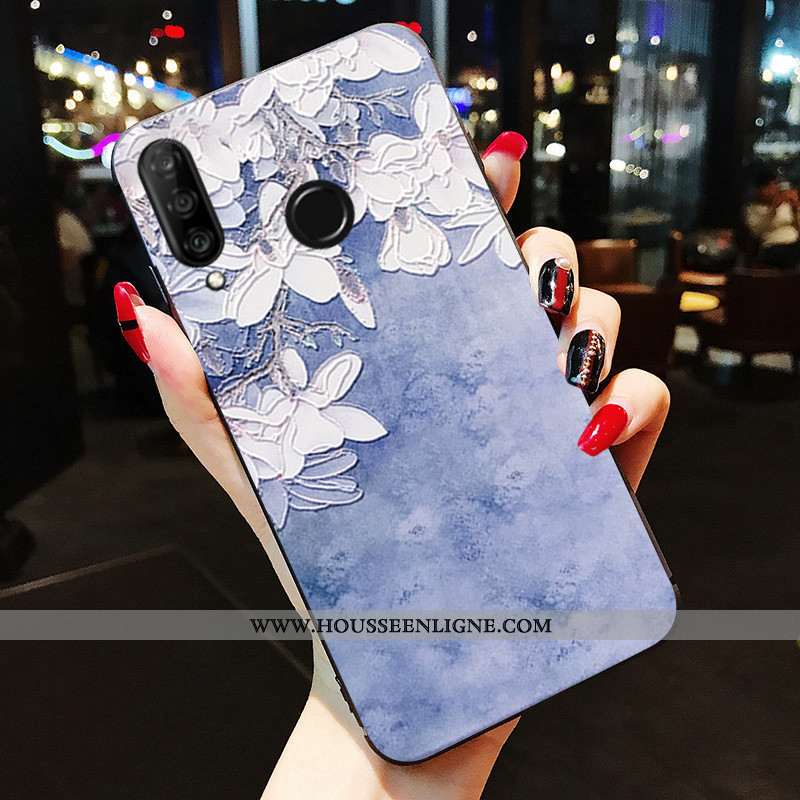 Housse Huawei P30 Lite Silicone Protection Tout Compris Fluide Doux Rose Incassable Coque