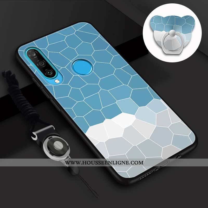 Housse Huawei P30 Lite Tendance Fluide Doux Charmant Coque Téléphone Portable Incassable Mode Rose